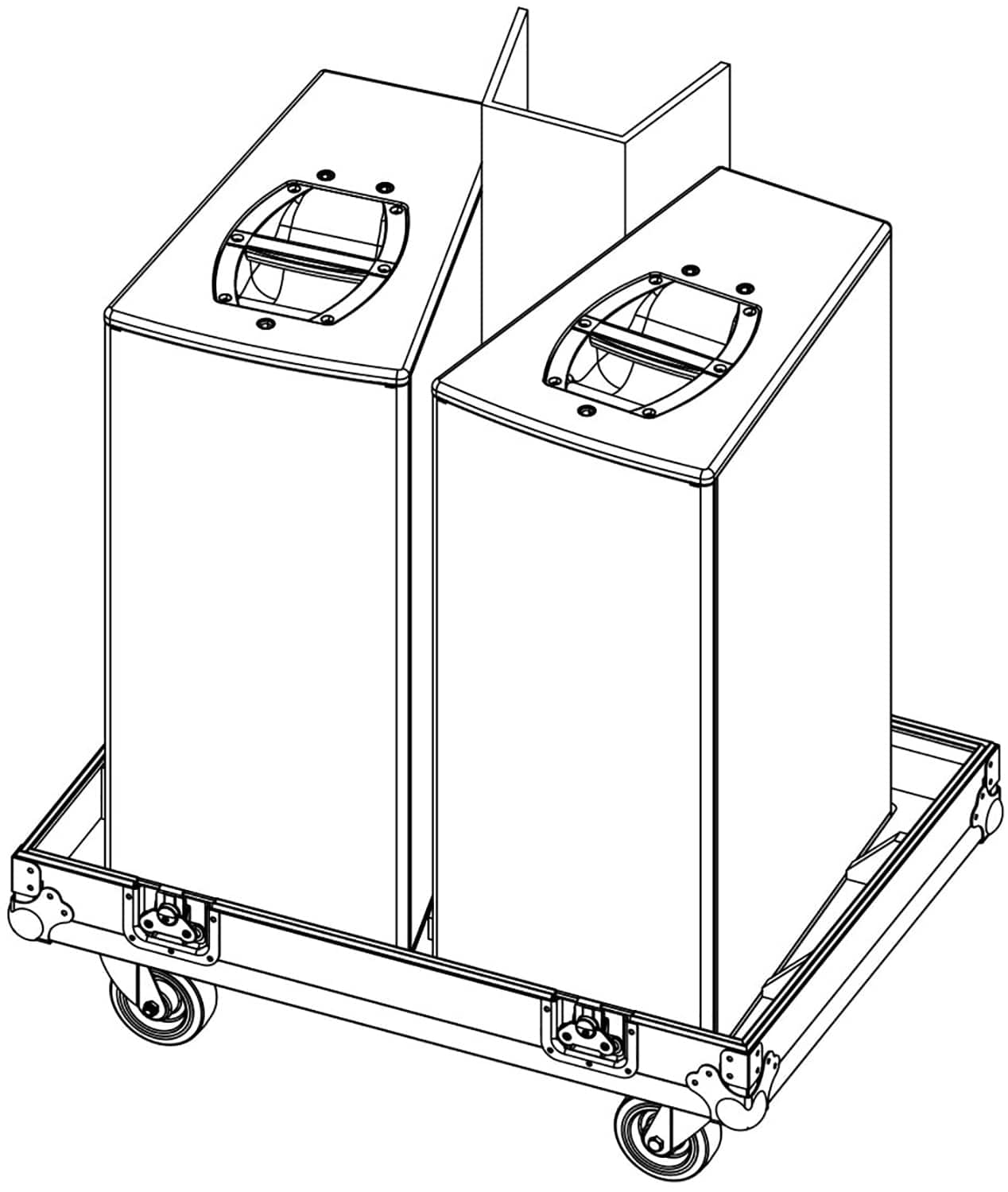 d&b audiotechnik E7466.000 Touring Case for VP Speakers - Holds 2