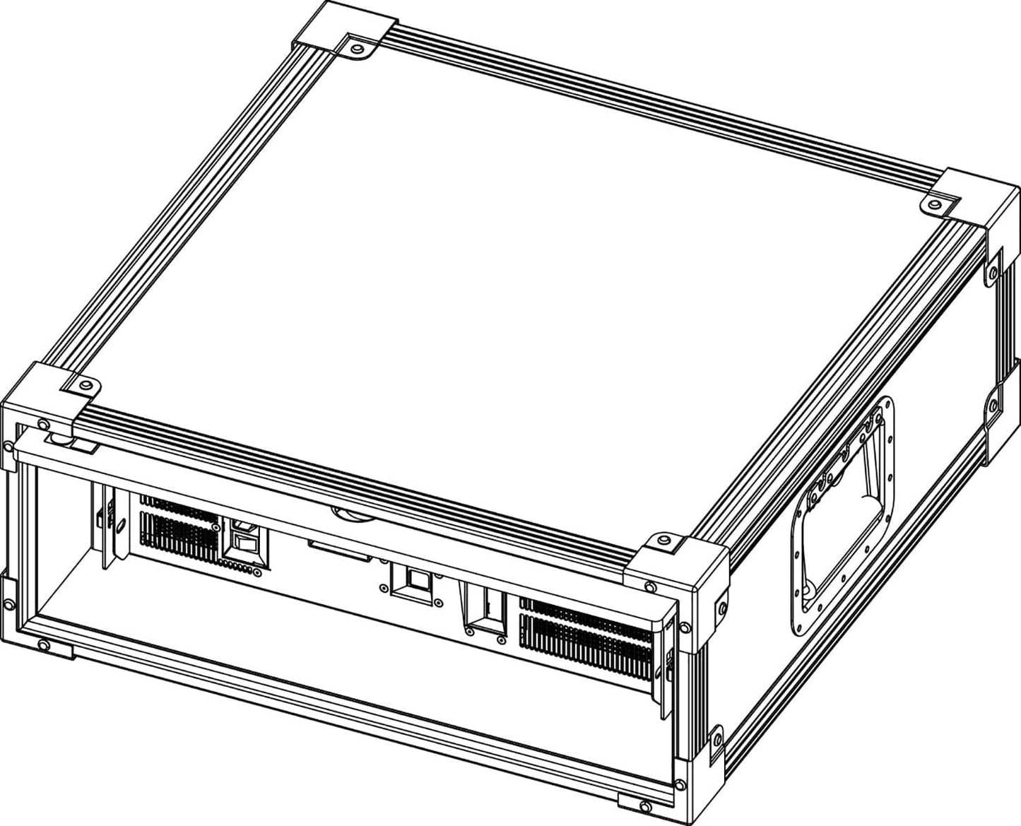 d&b audiotechnik E7483.000 19 in Touring Rack for DS100 Signal Engine - 3RU