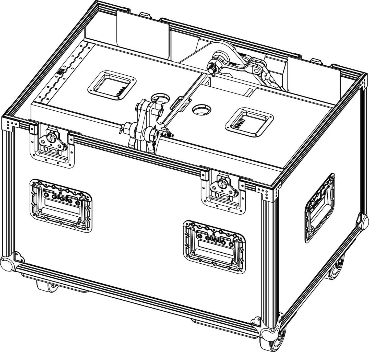 d&b audiotechnik E7814.000 Touring Case for XSL8 / XSL12 Speakers in Compression Mode
