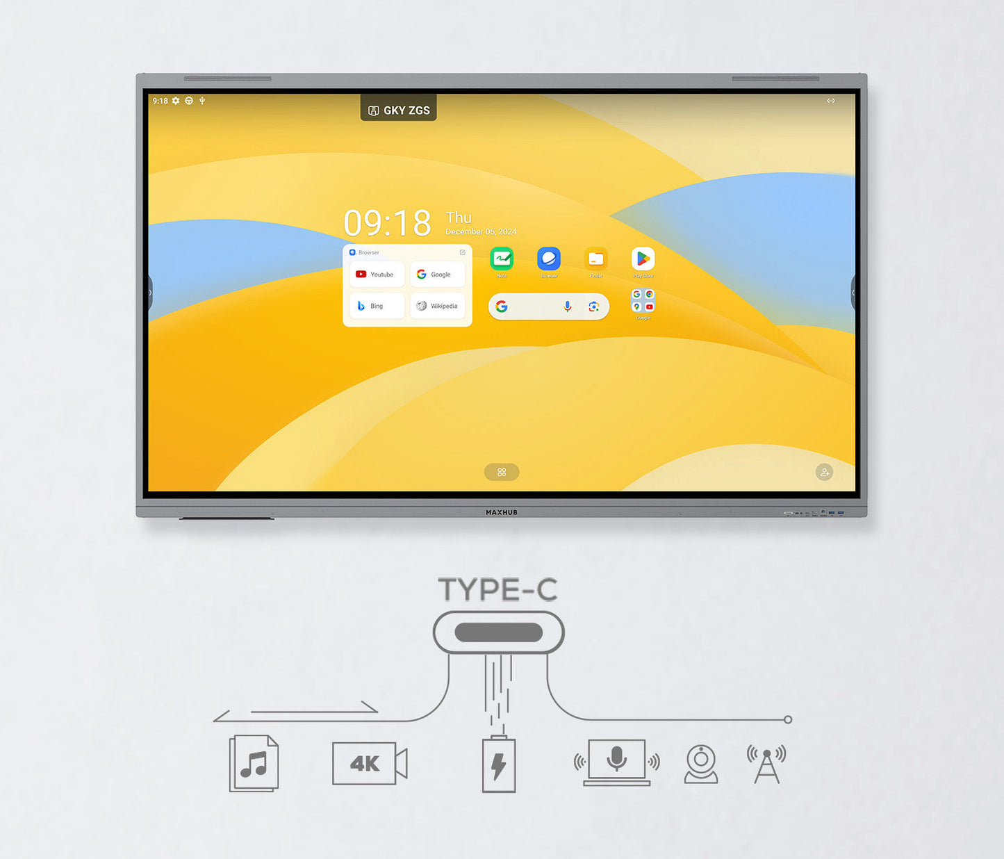MAXHUB 65 inch E3 Series Interactive Display   Model E6530
