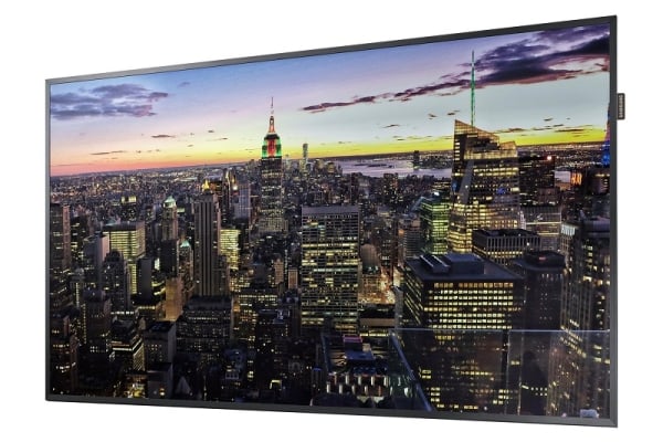 Samsung QMF Series 55 inch QM55F LH55QMFPLGC/XD professional commercial edge-lit 4K quad-split multi-source signage display supplied by Trianze Tech Dubai