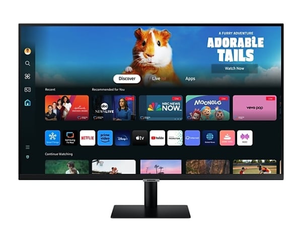 Samsung M5 32" Flat M50D FHD for Streaming TV & Gaming Smart Monitor Black
