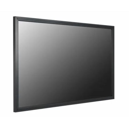 LG 49TA3E 49 inch Full HD Interactive Touch Display front view wall mounted displaying an interactive transit wayfinding map in a commercial venue