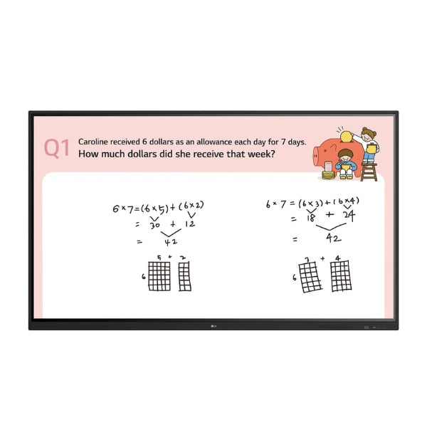 LG-75TR3DJ-75-inch-4K-UHD-interactive-digital-board-front-view-trianze-tech