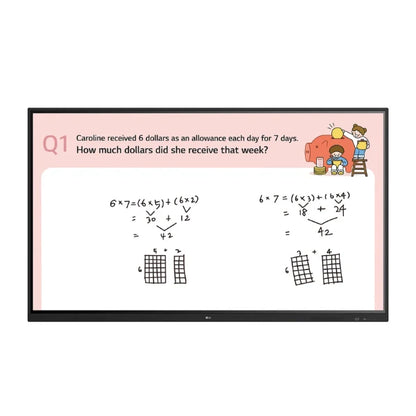 LG-75TR3DJ-75-inch-4K-UHD-interactive-digital-board-front-view-trianze-tech