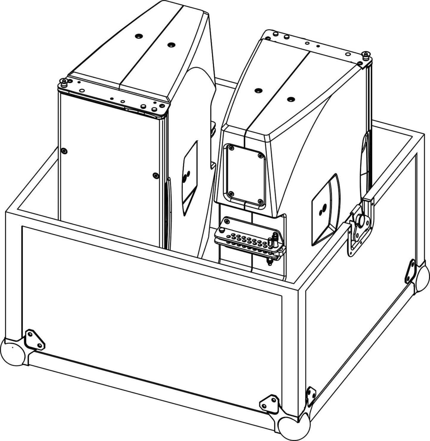 d&b audiotechnik E7452.000 Touring Case for T10 - Holds 2
