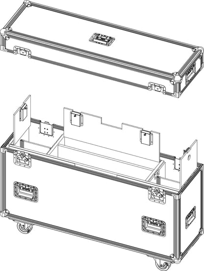 d&b audiotechnik E7801.000 Touring Case for KSL8 / KSL12 Speakers in Compression Mode