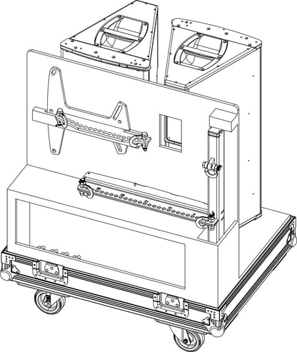 d&b audiotechnik E7927.000 Touring Case for AL60 / AL90 Speakers - Holds 2