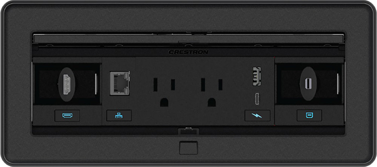 Crestron FT2-1200-ELEC-B Fliptop FT2 Series 1200 Size Black Cable Management System