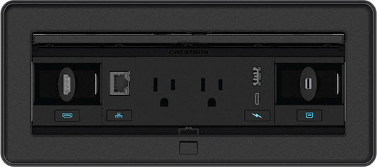 Crestron FT2-1200-ELEC-B Fliptop FT2 Series 1200 Size Black Cable Management System