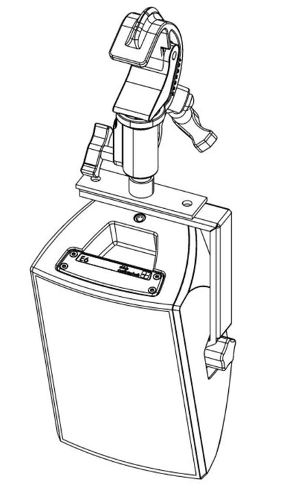 d&b audiotechnik Z5010.000.02 TV Spigot with Fixing Plate