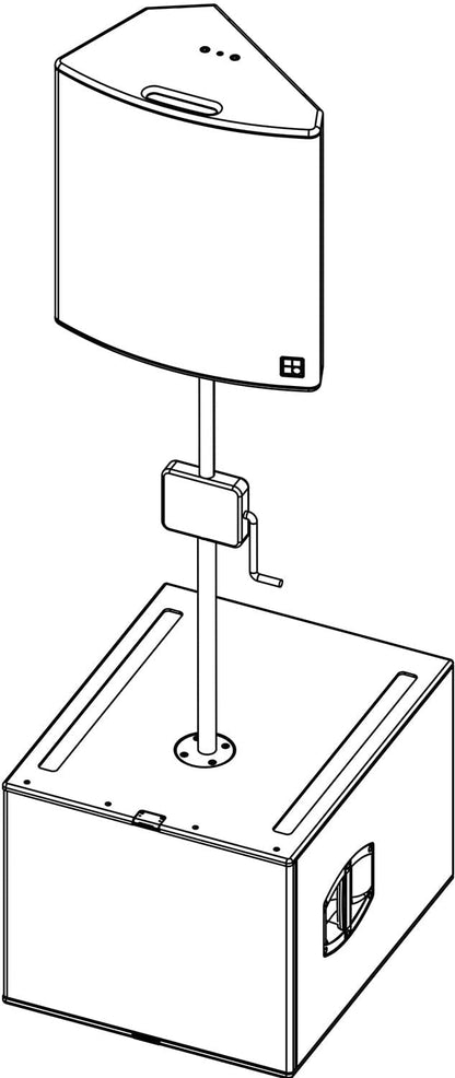 d&b audiotechnik Z5013.000.00 Loudspeaker Stand M20 Pole with Winder