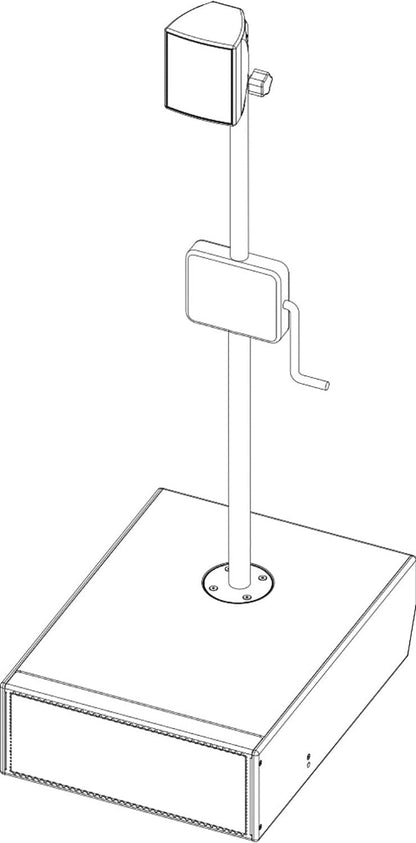 d&b audiotechnik Z5013.000.00 Loudspeaker Stand M20 Pole with Winder