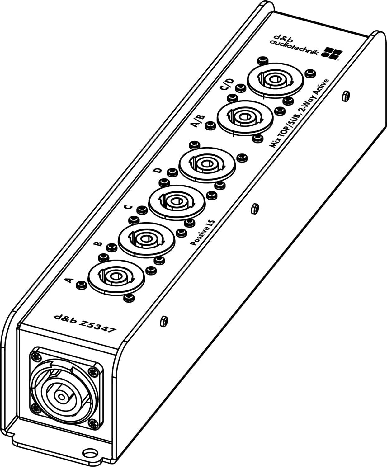 d&b audiotechnik Z5347.001 Breakoutbox - NLT8 F/M to 6x NL4