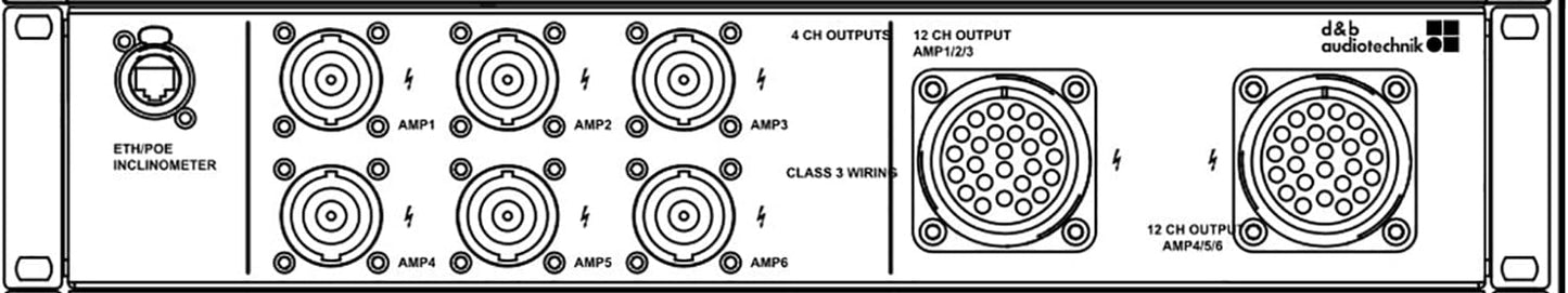 d&b audiotechnik Z5578.001 DY Loudspeaker Connector Panel with 2x LKA25 / 6xNL8 Connectors