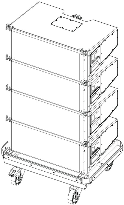 d&b audiotechnik Z5793.000 XSL8 Compression Mode Transport Cart Package