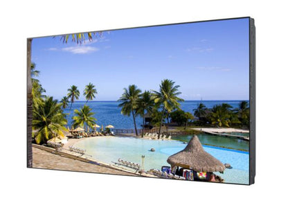 A 3x3 multi panel surveillance control room matrix utilizing Samsung UD55A super narrow bezel signage displays