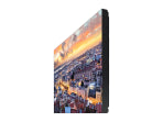 Close up view of the 1.74mm extreme narrow bezel panel seam line on a Samsung VH55C-E commercial monitor display